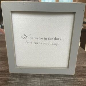 Hallmark Gray Picture Frame with Inspirational Accent